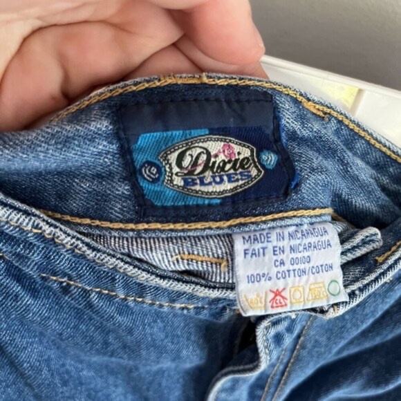 Dixie Blues Straight Leg High Rise Relaxed Fit Mom Jeans Us Sz 16 - Picture 7 of 8